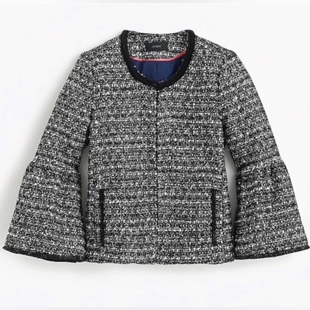 J. Crew Lady Day Tweed Jacket Size 4 NWOT